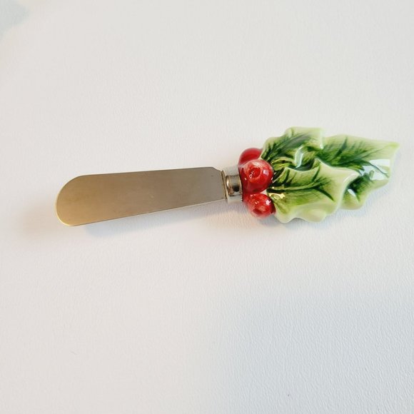 Fitz & Floyd Dear Santa Snack Plate & Spreader, 2009 Christmas Bring Me A Puppy - Picture 7 of 13